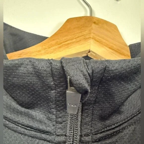 Champion Black Quarter-Zip Pullover Long Sleeve Top Size S - Picture 8 of 10